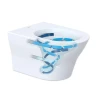 Унитаз с инсталляцией Aquanet Cetus 332171+306274+306276+296357 цвет Белый с сиденьем Микролифт, с клавишей смыва цвет Хром и гигиеническим душем