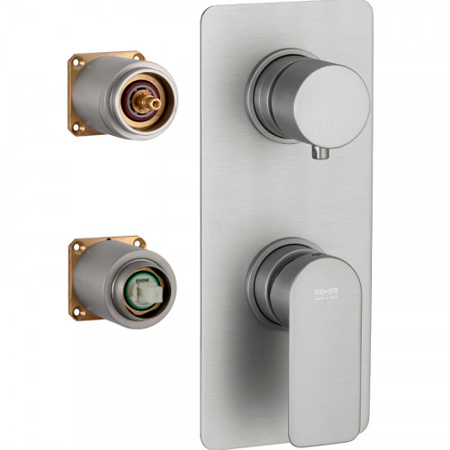 Смеситель для душа Remer Infinity I93KBNPO Никель матовый брашированный латунь встраиваемый