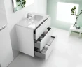 Тумба под раковину Roca Victoria Nord Ice Edition 60 ZRU9302834 подвесная 3 ящика Белый глянец