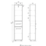 Шкаф пенал Volna Onda 40 pnONDA40-01 Белый