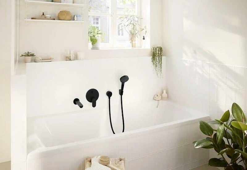 Смеситель для душа Hansgrohe Rebris S 72467670 цвет Черный матовый
