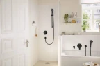 Смеситель для душа Hansgrohe Rebris S 72467670 цвет Черный матовый