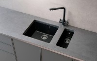 Кухонная мойка Ulgran Quartz Underground 160-08 Космос искусственный камень (литьевой мрамор) встраиваемый