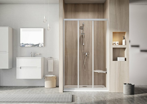 Душевая дверь Ravak Supernova ASDP3-80 00V40U02Z1 профиль Сатин стекло Transparent