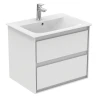 Тумба под раковину Ideal Standard Connect Air 60 E0818B2 подвесная цвет Glossy White + Matt White (Белый глянцевый + Белый матовый)