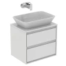 Тумба под раковину Ideal Standard Connect Air 60 E0818B2 подвесная цвет Glossy White + Matt White (Белый глянцевый + Белый матовый)