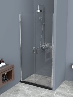 Душевая дверь BelBagno Uno 90 UNO-B-2-90-C-Cr профиль Хром стекло прозрачное