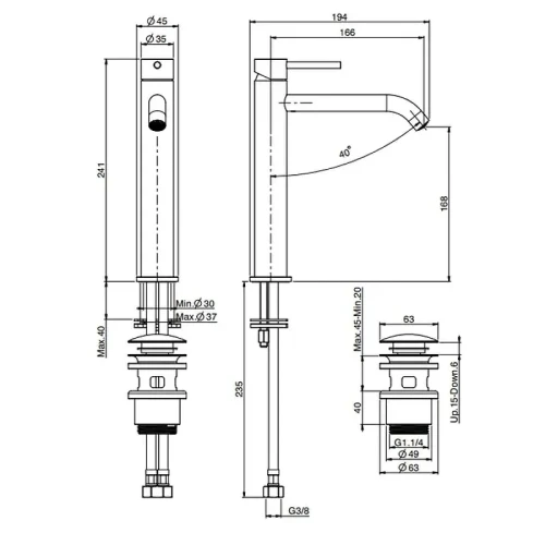 Смеситель для раковины Fima Carlo Frattini Spillo Steel F3071LINOX цвет Шампань