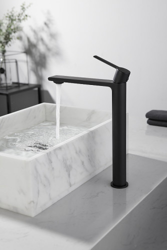 Смеситель для раковины Kaiser Serio 05411-9 Черный матовый латунь