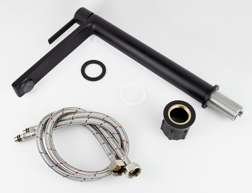 Смеситель для раковины Kaiser Serio 05411-9 Черный матовый латунь