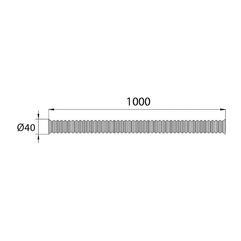 Гофрированная труба Bettoserb 125317 цвет Серый