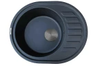 Кухонная мойка ZorG GR 62 GR 620 BLACK GRAFIT цвет Черный