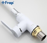 Смеситель для кухни Frap H41 F4041 Белый Хром латунь