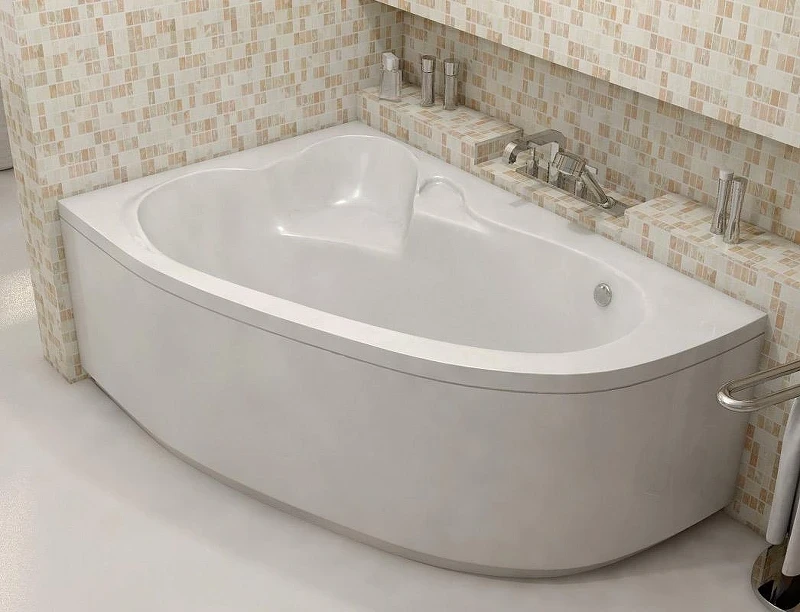 Акриловая ванна Relisan Ariadna 140x100 L Гл000000953+Гл000000955+Гл000003448 цвет Белый