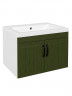 Тумба с раковиной DIWO Сочи 60 подвесная цвет Зеленый