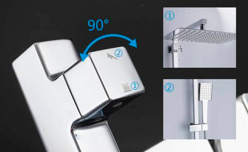 Душевая система Gappo G2418 Хром латунь на стену