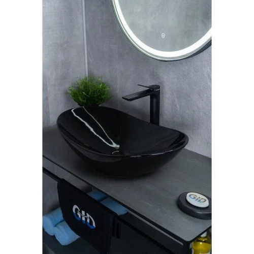 Раковина-чаша Gid Lago BL9811 61 53349 цвет Черный глянцевый