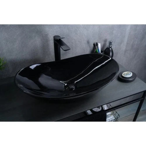 Раковина-чаша Gid Lago BL9811 61 53349 цвет Черный глянцевый