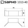 Двойной крючок Sapho Everest 1313-40 цвет Хром