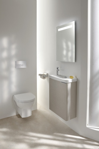 Тумба под раковину Jacob Delafon Odeon Up 50 EB863RU-E5 подвесная Светлый дуб МДФ / ЛДСП