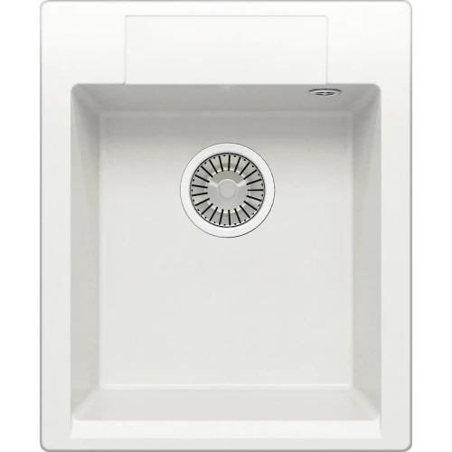 Кухонная мойка Polygran Argo-420 №36 627338 Белый хлопок искусственный камень (литьевой мрамор) встраиваемый