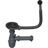 Слив-перелив для кухонной мойки ZorG PVD W 1 цвет Графит