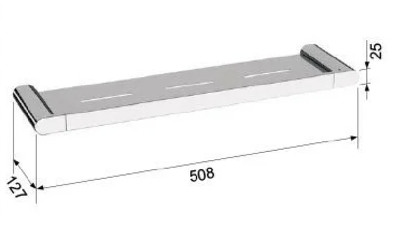 Металлическая полка Remer Lounge LN20XV цвет Сталь