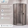 Душевой уголок RGW Stilvoll SV-82B 100х100 R 33328200-34R профиль цвет Черный матовый стекло тонированное