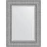 Зеркало Evoform Exclusive 77х57 BY 3934 с фацетом в багетной раме - Серебряная кольчуга 88 мм стекло