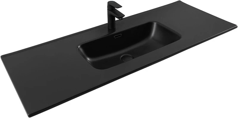Раковина Aquanet Flat 120 329258 цвет Черный матовый