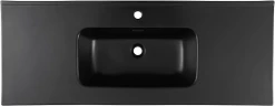 Раковина Aquanet Flat 120 329258 цвет Черный матовый