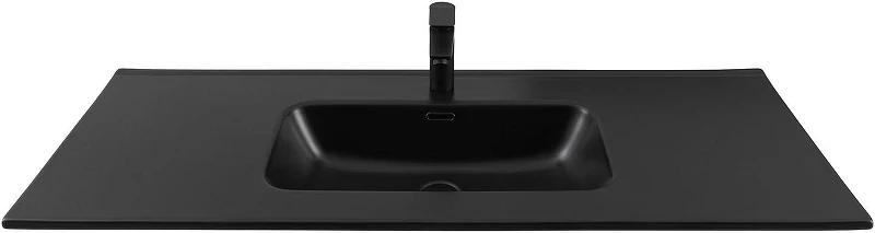 Раковина Aquanet Flat 120 329258 цвет Черный матовый