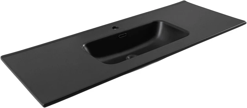 Раковина Aquanet Flat 120 329258 цвет Черный матовый