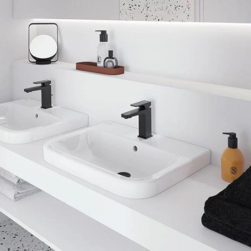 Смеситель для раковины Villeroy&amp;Boch Architectura Square TVW125001000K5 цвет Черный матовый