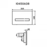 Клавиша смыва AM.PM Touch Pro I0450A38 Черная глянцевая