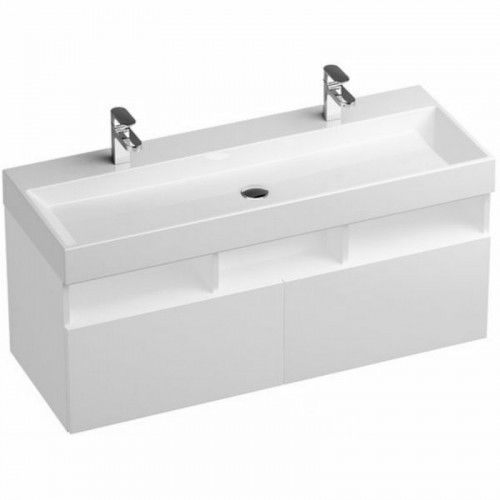 Тумба под раковину Ravak SD Natural 120 X000001053 подвесная Белая глянцевая МДФ / ЛДСП