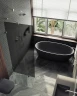 Душевая перегородка Maybah Glass MGD-273-4 990x1950 коннектор стена-стекло Хром глянцевый стекло графитовое матовое