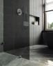Душевая перегородка Maybah Glass MGD-273-4 990x1950 коннектор стена-стекло Хром глянцевый стекло графитовое матовое