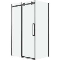 Душевой уголок Grossman Classic 130х70 120.K33.04.1370.21.00 профиль Черный матовый стекло прозрачное