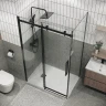 Душевой уголок Grossman Classic 130х70 120.K33.04.1370.21.00 профиль Черный матовый стекло прозрачное