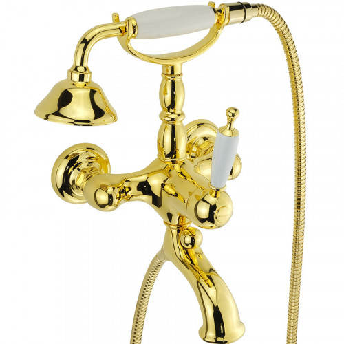 Смеситель для ванны Migliore Oxford 19164 Золото латунь на стену