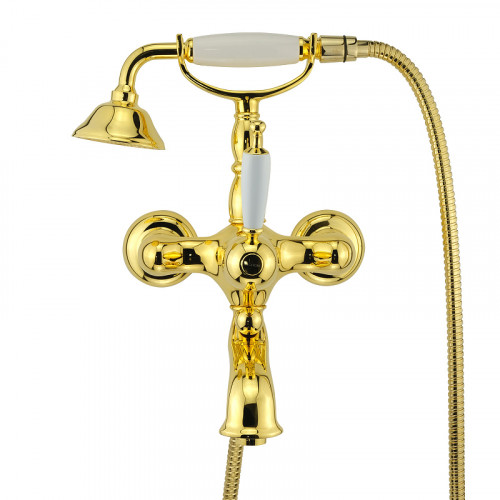 Смеситель для ванны Migliore Oxford 19164 Золото латунь на стену