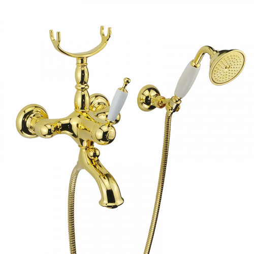 Смеситель для ванны Migliore Oxford 19164 Золото латунь на стену