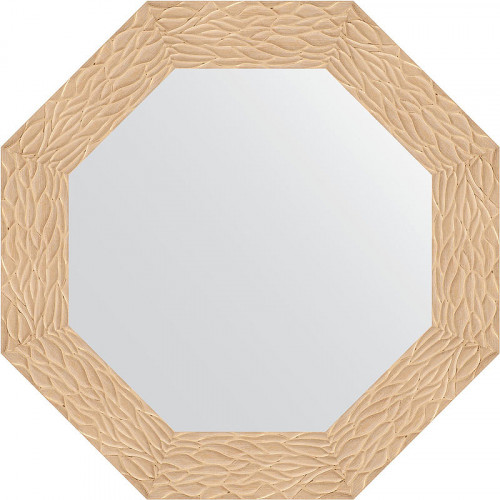 Зеркало Evoform Octagon 67х67 BY 3797 в багетной раме - Золотые дюны 90 мм стекло