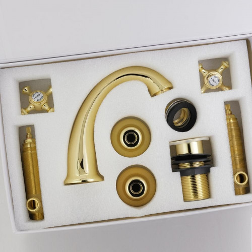 Смеситель для раковины Migliore Prestige 31613 цвет Золото