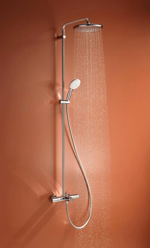 Душевая система Grohe Tempesta 250 26672001 с термостатом Хром латунь на стену