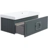 Тумба под раковину La Fenice Cubo 90 FNC-01-CUB-G-90 подвесная Серая матовая МДФ / ЛДСП