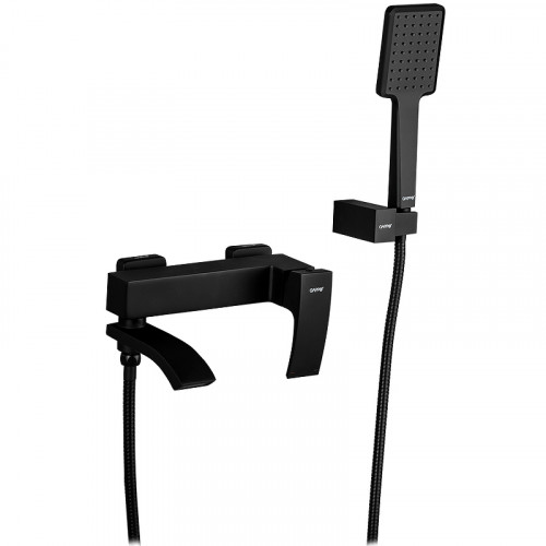 Смеситель для ванны Gappo G07-6 G3207-6 Черный матовый латунь на стену
