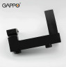 Смеситель для ванны Gappo G07-6 G3207-6 Черный матовый латунь на стену