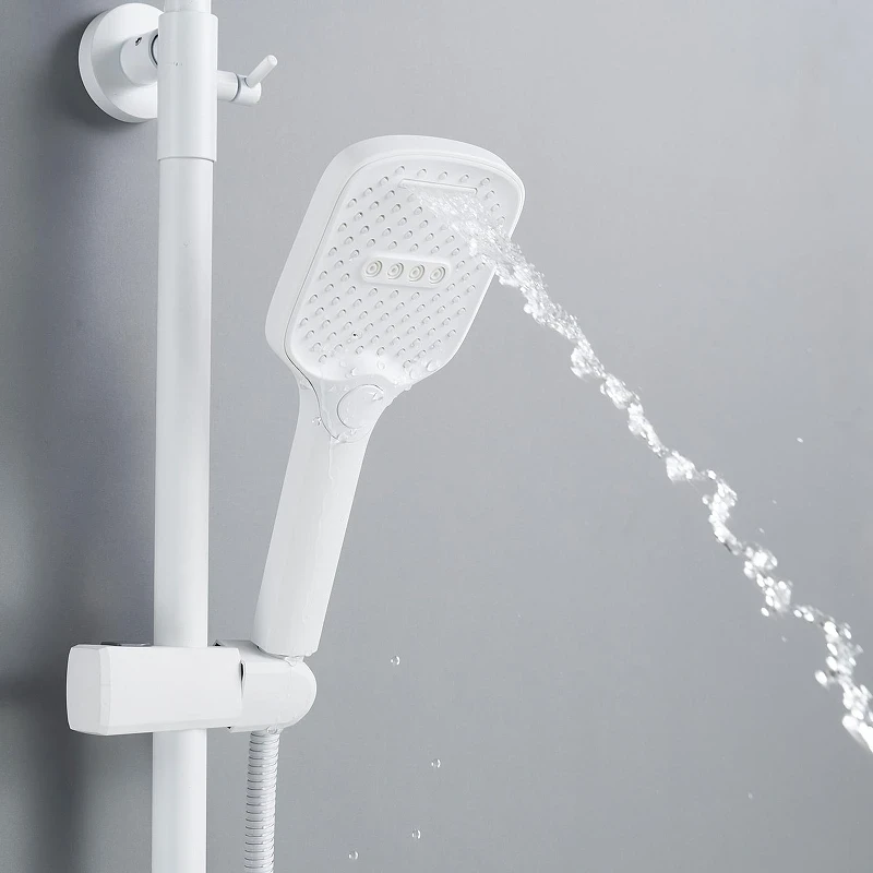 Душевая система Shevanik S4036C цвет Белый матовый